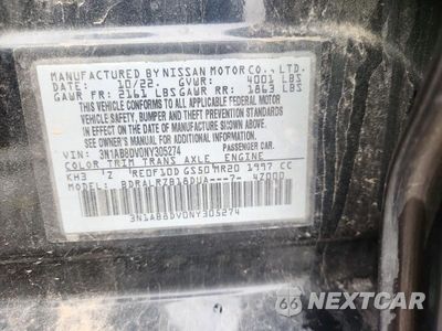 Zdjęcie 12 z 12 samochodu: 2022 NISSAN SENTRA SR VIN:3N1AB8DV0NY305274 - miniatura