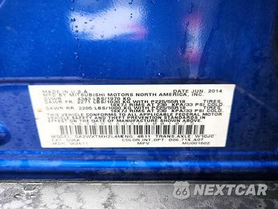 Zdjęcie 13 z 13 samochodu: 2015 MITSUBISHI OUTLANDER SPORT ES VIN:4A4AR3AUXFE001075 - miniatura