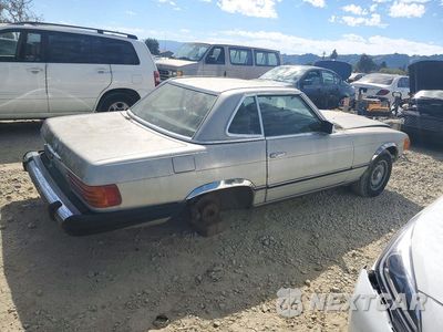 Trzecie zdjęcie samochodu z tyłu: 1984 MERCEDES-BENZ 380 SL VIN:WDBBA45A0EA003950 - miniatura