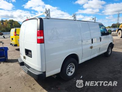Trzecie zdjęcie samochodu z tyłu: 2020 CHEVROLET EXPRESS G2500 VIN:1GCWGAFP1L1150701 - miniatura