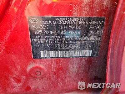 Zdjęcie 12 z 12 samochodu: 2018 HYUNDAI ELANTRA SE VIN:5NPD74LF5JH294228 - miniatura