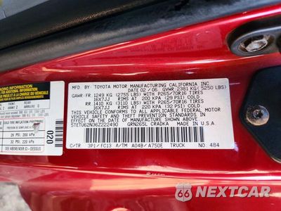 Zdjęcie 12 z 12 samochodu: 2006 TOYOTA TACOMA PRERUNNER ACCESS CAB VIN:5TETU62N36Z222490 - miniatura