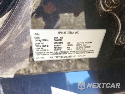Zdjęcie 12 z 12 samochodu: 2025 TESLA MODEL Y VIN:7SAYGDEE4SA360144 - miniatura