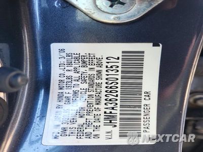 Zdjęcie 12 z 12 samochodu: 2006 HONDA CIVIC VIN:JHMFA36266S013512 - miniatura