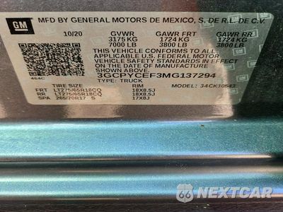 Zdjęcie 13 z 13 samochodu: 2021 CHEVROLET SILVERADO K1500 TRAIL BOSS CUSTOM VIN:3GCPYCEF3MG137294 - miniatura