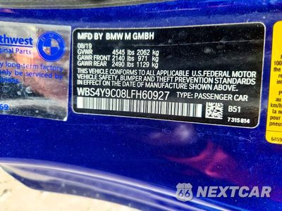 Zdjęcie 12 z 12 samochodu: 2020 BMW M4 VIN:WBS4Y9C08LFH60927 - miniatura