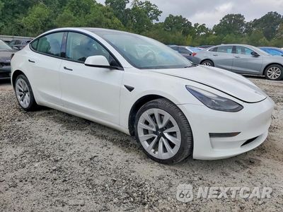 Czwarte zdjęcie samochodu z boku: 2022 TESLA MODEL 3 VIN:5YJ3E1EA9NF370524 - miniatura