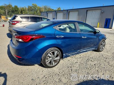 Trzecie zdjęcie samochodu z tyłu: 2015 HYUNDAI ELANTRA LIMITED VIN:KMHDH4AE8FU227610 - miniatura