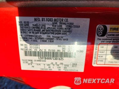 Zdjęcie 12 z 12 samochodu: 2007 FORD MUSTANG VIN:1ZVFT84N975301625 - miniatura
