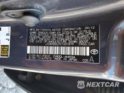 Zdjęcie 12 z 12 samochodu: 2012 TOYOTA PRIUS THREE VIN:JTDKN3DU7C1601879 - miniatura