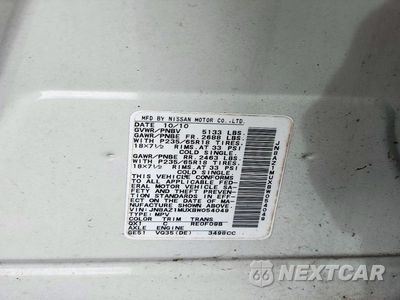 Zdjęcie 13 z 13 samochodu: 2011 NISSAN MURANO S VIN:JN8AZ1MUXBW054049 - miniatura
