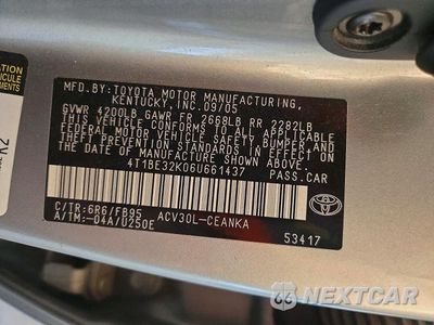Zdjęcie 12 z 12 samochodu: 2006 TOYOTA CAMRY LE VIN:4T1BE32K06U661437 - miniatura