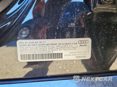 Zdjęcie 12 z 12 samochodu: 2012 AUDI A8 L QUATTRO VIN:WAURVAFD0CN002540 - miniatura