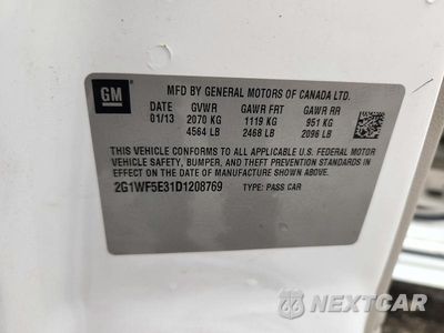 Zdjęcie 12 z 12 samochodu: 2013 CHEVROLET IMPALA LS VIN:2G1WF5E31D1208769 - miniatura