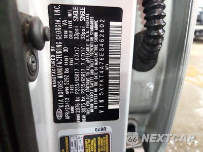 Zdjęcie 14 z 14 samochodu: 2014 KIA SORENTO LX VIN:5XYKT4A76EG462602 - miniatura