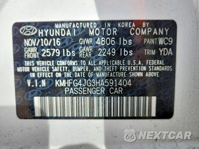 Zdjęcie 13 z 13 samochodu: 2017 HYUNDAI AZERA BASE VIN:KMHFG4JG3HA591404 - miniatura