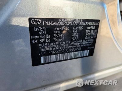 Zdjęcie 13 z 13 samochodu: 2019 HYUNDAI SANTA FE SE VIN:5NMS2CAD3KH080564 - miniatura