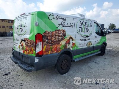 Trzecie zdjęcie samochodu z tyłu: 2015 FORD TRANSIT T-250 SRW LOW ROOF REFRIGERATED DELIVERY VAN VIN:1FTNR1ZM1FKB02721 - miniatura