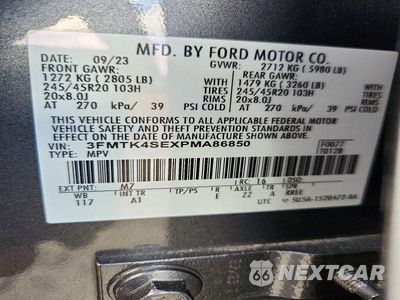 Zdjęcie 12 z 12 samochodu: 2023 FORD MUSTANG MACH-E GT VIN:3FMTK4SEXPMA86850 - miniatura