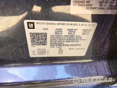 Zdjęcie 12 z 12 samochodu: 2020 CHEVROLET SILVERADO C1500 LT VIN:3GCPWCED4LG319976 - miniatura