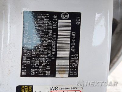 Zdjęcie 13 z 13 samochodu: 2007 TOYOTA CAMRY LE VIN:4T1BE46K67U713896 - miniatura