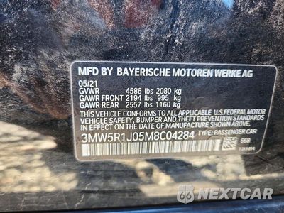Zdjęcie 12 z 12 samochodu: 2021 BMW 330I VIN:3MW5R1J05M8C04284 - miniatura