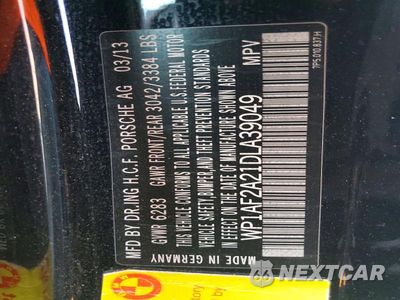 Zdjęcie 13 z 13 samochodu: 2013 PORSCHE CAYENNE VIN:WP1AF2A21DLA39049 - miniatura