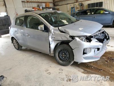 Czwarte zdjęcie samochodu z boku: 2022 MITSUBISHI MIRAGE ES VIN:ML32AUHJ1NH007593 - miniatura