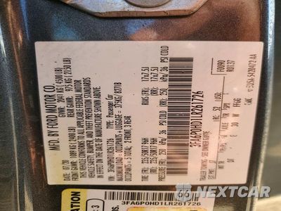Zdjęcie 12 z 12 samochodu: 2020 FORD FUSION SE VIN:3FA6P0HD1LR261726 - miniatura