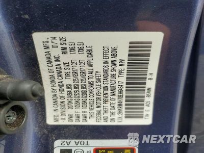 Zdjęcie 13 z 13 samochodu: 2014 HONDA CR-V EXL VIN:2HKRM4H78EH646417 - miniatura