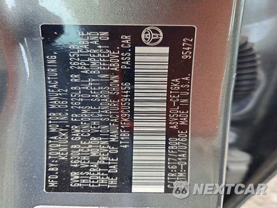 Zdjęcie 12 z 12 samochodu: 2012 TOYOTA CAMRY XLE VIN:4T1BF1FK9CU594456 - miniatura