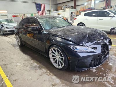 Czwarte zdjęcie samochodu z boku: 2021 BMW M3 COMPETITION VIN:WBS33AY05MFK77995 - miniatura