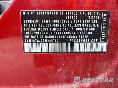 Zdjęcie 12 z 12 samochodu: 2016 VOLKSWAGEN JETTA S VIN:3VW167AJ7GM295783 - miniatura