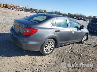 Trzecie zdjęcie samochodu z tyłu: 2012 HONDA CIVIC EXL VIN:19XFB2F96CE021680 - miniatura