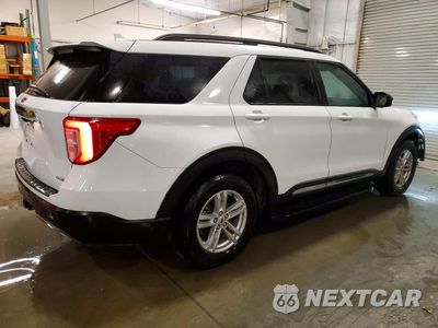 Trzecie zdjęcie samochodu z tyłu: 2020 FORD EXPLORER XLT VIN:1FMSK8DH6LGA54072 - miniatura