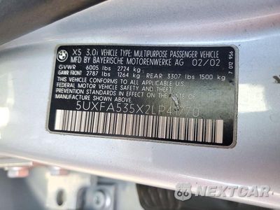 Zdjęcie 13 z 13 samochodu: 2002 BMW X5 3.0I VIN:5UXFA535X2LP41770 - miniatura