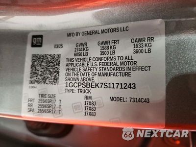 Zdjęcie 12 z 12 samochodu: 2025 CHEVROLET COLORADO VIN:1GCPSBEK7S1171243 - miniatura