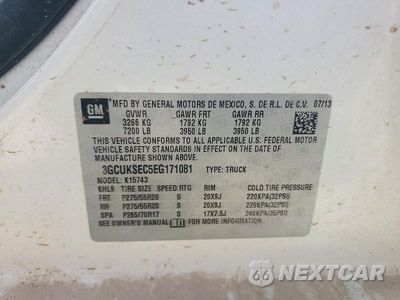 Zdjęcie 12 z 12 samochodu: 2014 CHEVROLET SILVERADO K1500 LTZ VIN:3GCUKSEC5EG171081 - miniatura