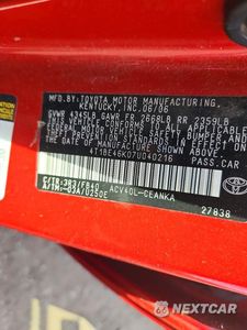 Zdjęcie 12 z 12 samochodu: 2007 TOYOTA CAMRY LE VIN:4T1BE46K07U040216 - miniatura