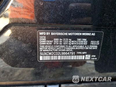 Zdjęcie 14 z 14 samochodu: 2020 BMW X7 XDRIVE40I VIN:5UXCW2C02L9B64791 - miniatura