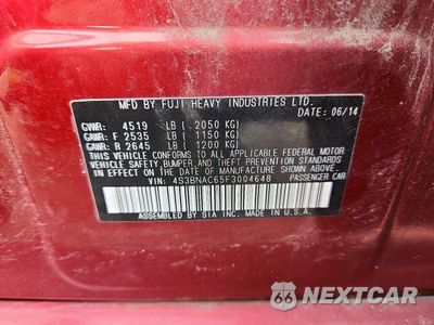 Zdjęcie 12 z 12 samochodu: 2015 SUBARU LEGACY 2.5I PREMIUM VIN:4S3BNAC65F3004648 - miniatura