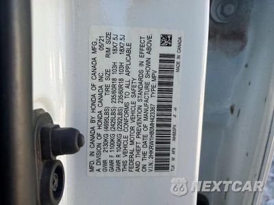 Zdjęcie 13 z 13 samochodu: 2021 HONDA CR-V EXL VIN:2HKRW1H80MH423367 - miniatura