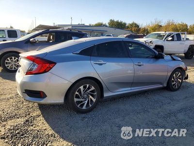Trzecie zdjęcie samochodu z tyłu: 2018 HONDA CIVIC EX VIN:2HGFC2F76JH547791 - miniatura