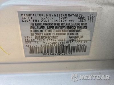 Zdjęcie 12 z 12 samochodu: 2022 NISSAN SENTRA SV VIN:3N1AB8CVXNY314792 - miniatura