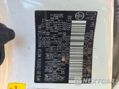 Zdjęcie 12 z 12 samochodu: 2011 TOYOTA COROLLA S VIN:2T1BU4EE9BC737859 - miniatura