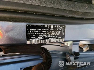 Zdjęcie 12 z 12 samochodu: 2016 VOLKSWAGEN BEETLE S/SE VIN:3VW507AT3GM814008 - miniatura