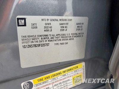 Zdjęcie 12 z 12 samochodu: 2009 CHEVROLET MALIBU LTZ VIN:1G1ZK57B29F225707 - miniatura