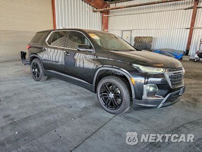 Czwarte zdjęcie samochodu z boku: 2023 CHEVROLET TRAVERSE LS VIN:1GNERFKW0PJ175862 - miniatura
