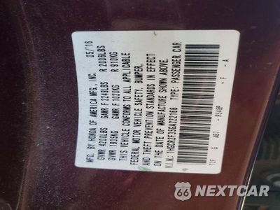 Zdjęcie 12 z 12 samochodu: 2016 HONDA ACCORD LX VIN:1HGCR2F35GA222166 - miniatura
