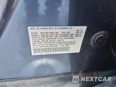 Zdjęcie 13 z 13 samochodu: 2016 HONDA PILOT TOURING VIN:5FNYF5H97GB047023 - miniatura